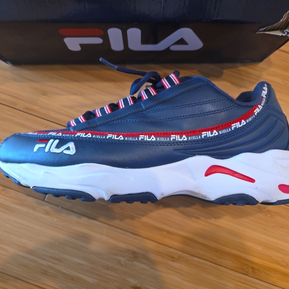 Fila Blue and Red Athletic Sneakers